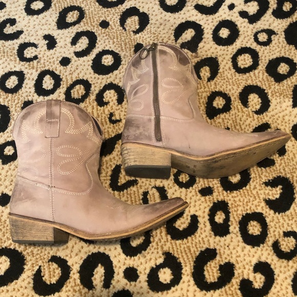 Crown Vintage Leather Cowboy Boots - Picture 1 of 9